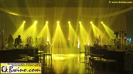 ambiance lights for wedding reception 