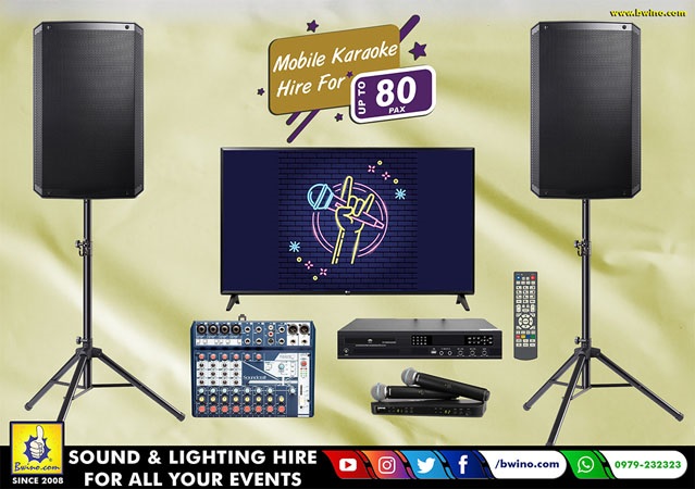 Mobile Karaoke Package Hire For Upto 80pax, Lusaka, Zambia