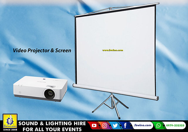 Video Projector & Screen For Hire