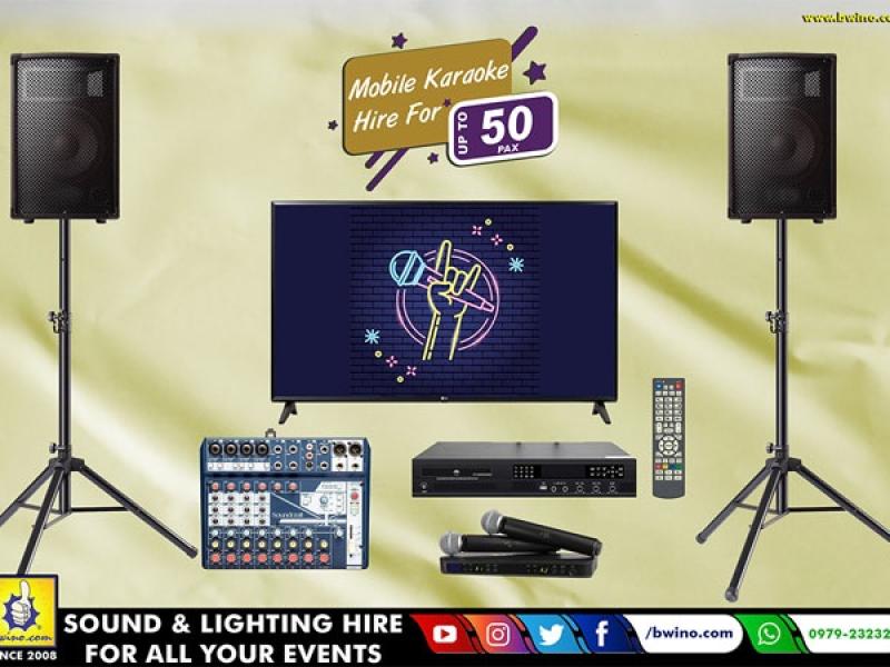 Mobile Karaoke Package Hire For 50pax