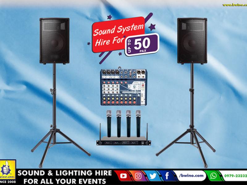 Sound System Hire For Upto 50pax