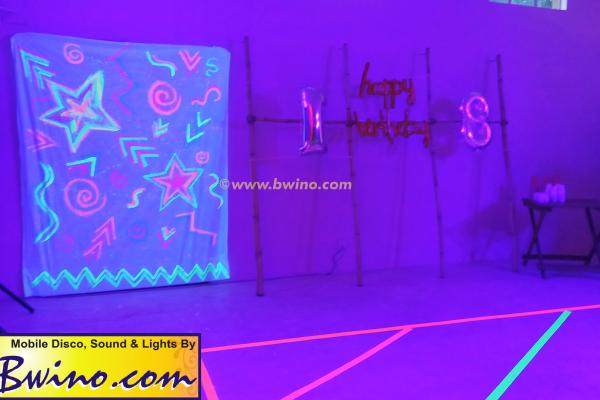 Bwino.com Ltd. Sound & Lighting Hire, Lusaka, Zambia. 18th UV Birthday Celebration