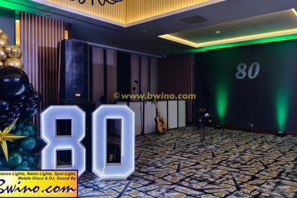 Bwino.com Ltd. Sound & Lighting Hire, Lusaka, Zambia. 80th Birthday Celebration